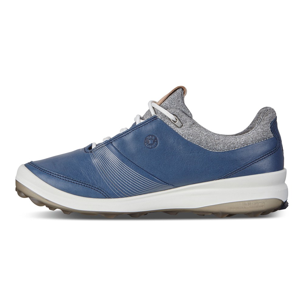 ECCO Womens Golf Shoes Blue - Biom Hybrid 3 Gtx - IRZ-907125